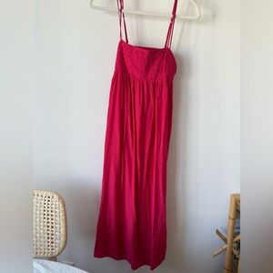 Pink maxi dress